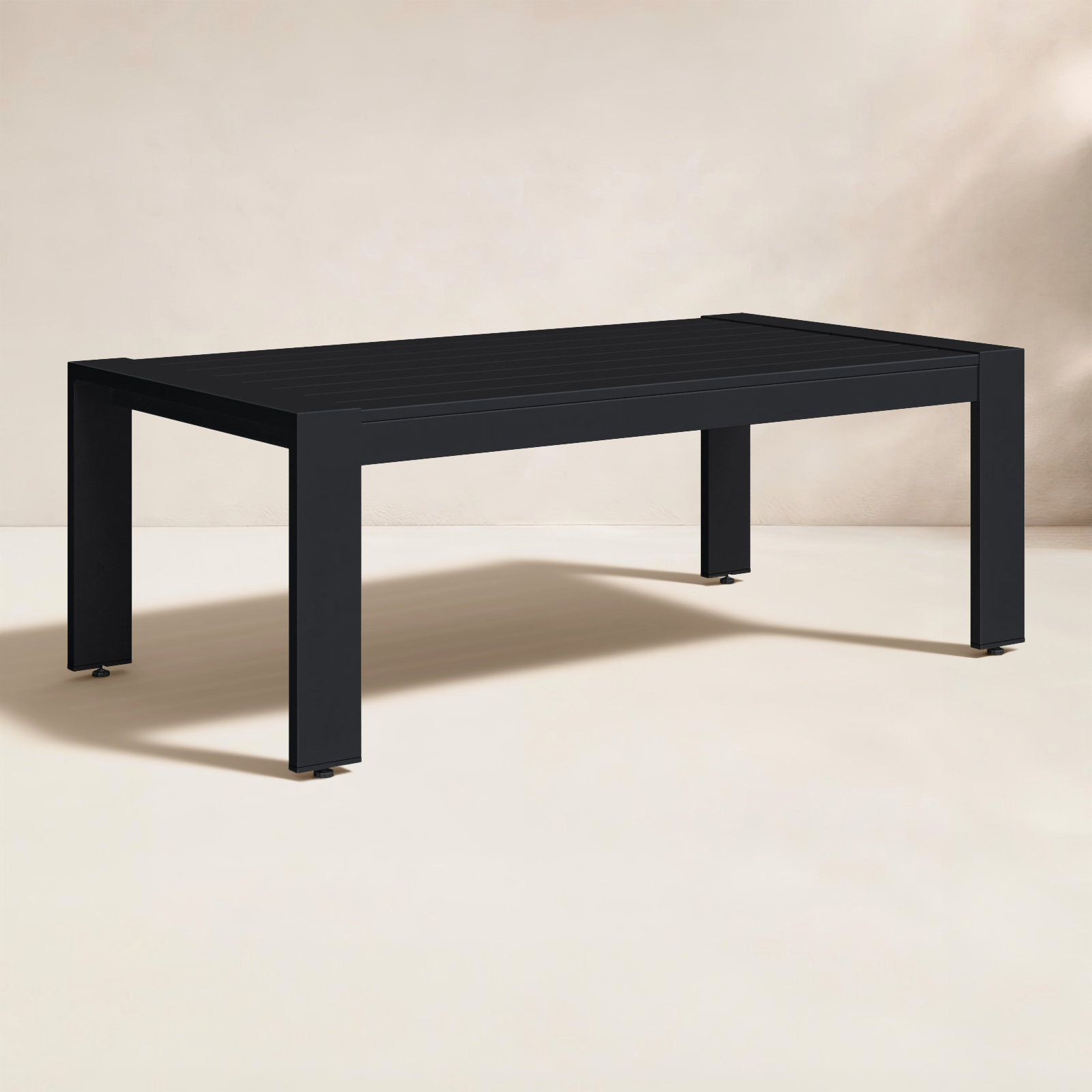 Jayton 47" Patio Table, Black