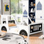 Lit plateforme en bois avec roulettes-1011492293