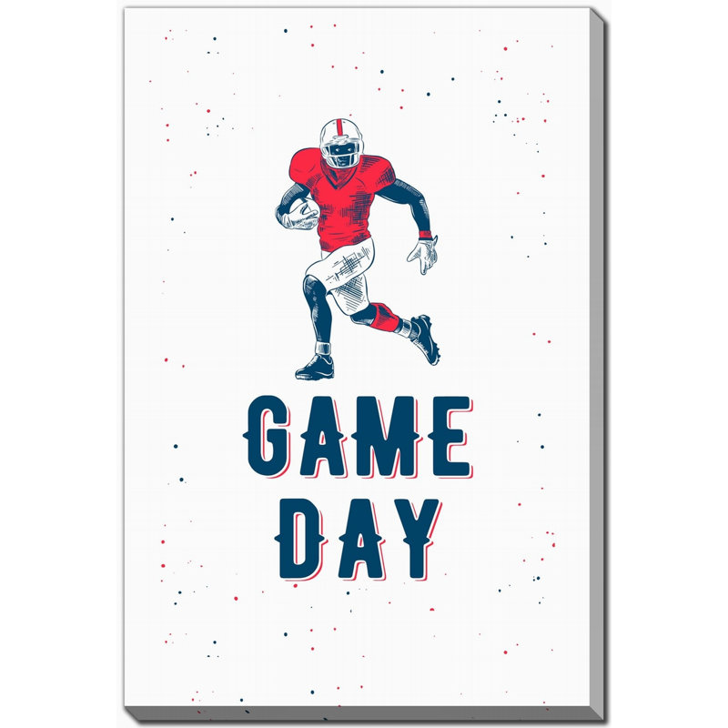 Art mural sur toile Football Collection 1, H 60 po x l 38 po
