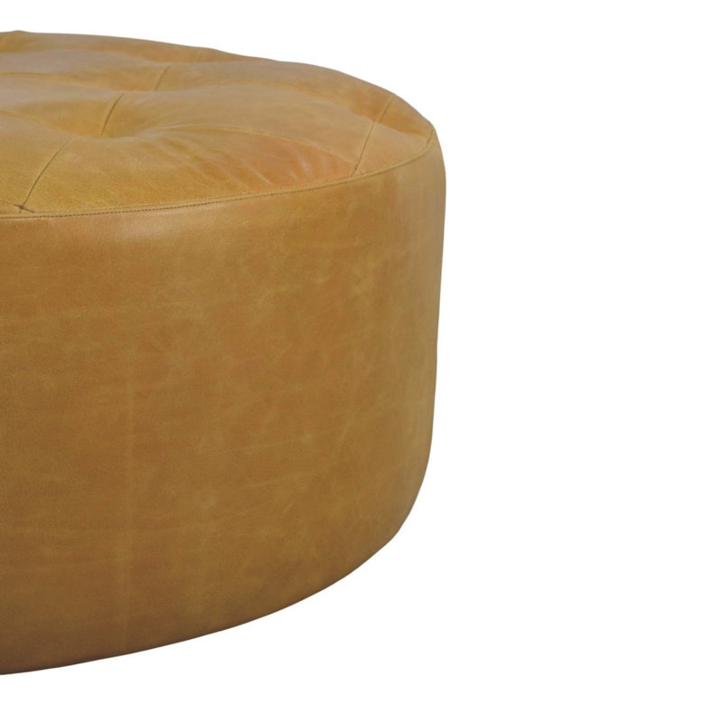 Table basse en cuir Amber Oak