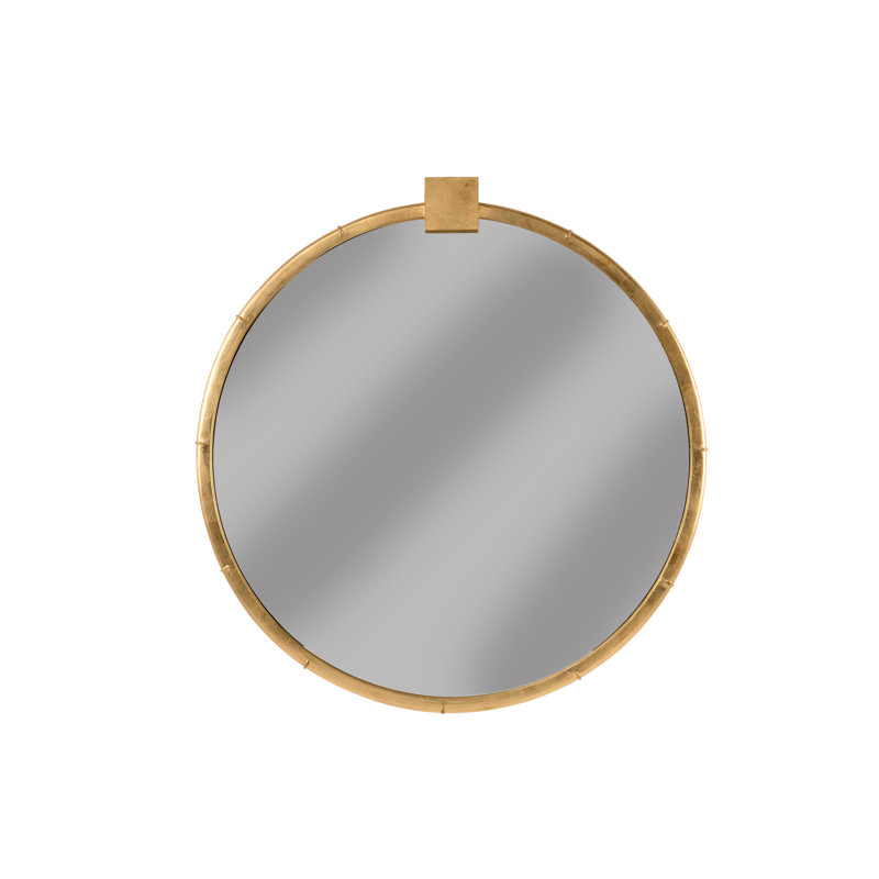 Eternity Round Metal Beveled Wall Mirror