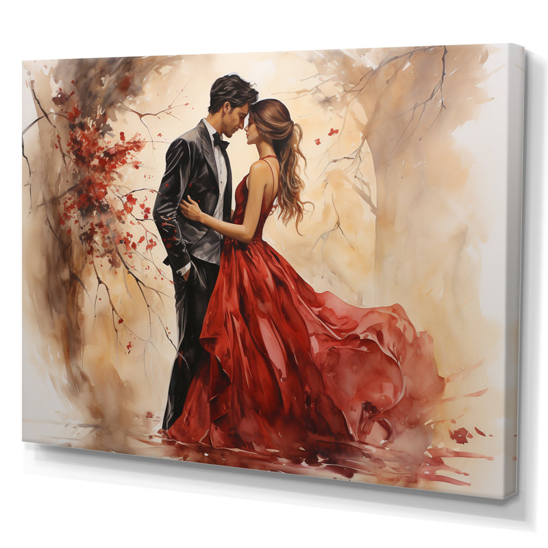 Mariage, mariage éternel, art mural romantique, Toile tendue, H 16 po x l 32 po x P 1 po