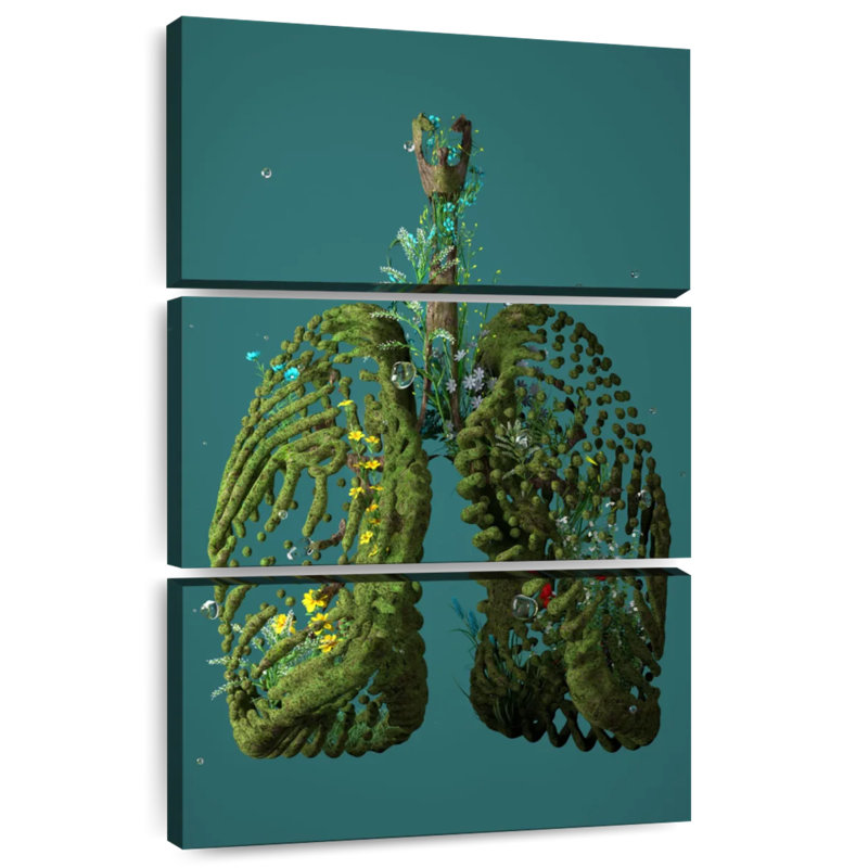 Khadijeh Clean Green Lungs, 45" H x 28" W