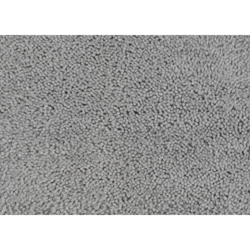 Mccluney Traditional Nylon Bath Rug with Non-Slip Backing, Platinum Gray