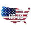 Support mural patriotique USA flag-52101011