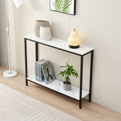 Console Table For Entryway. MDF Sofa Table (Double Layer)