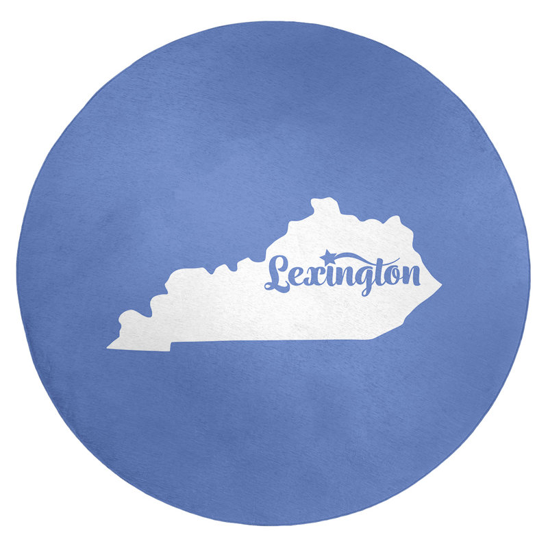 Tapis en poly-chenille lexington kentucky, Rond 5 pi