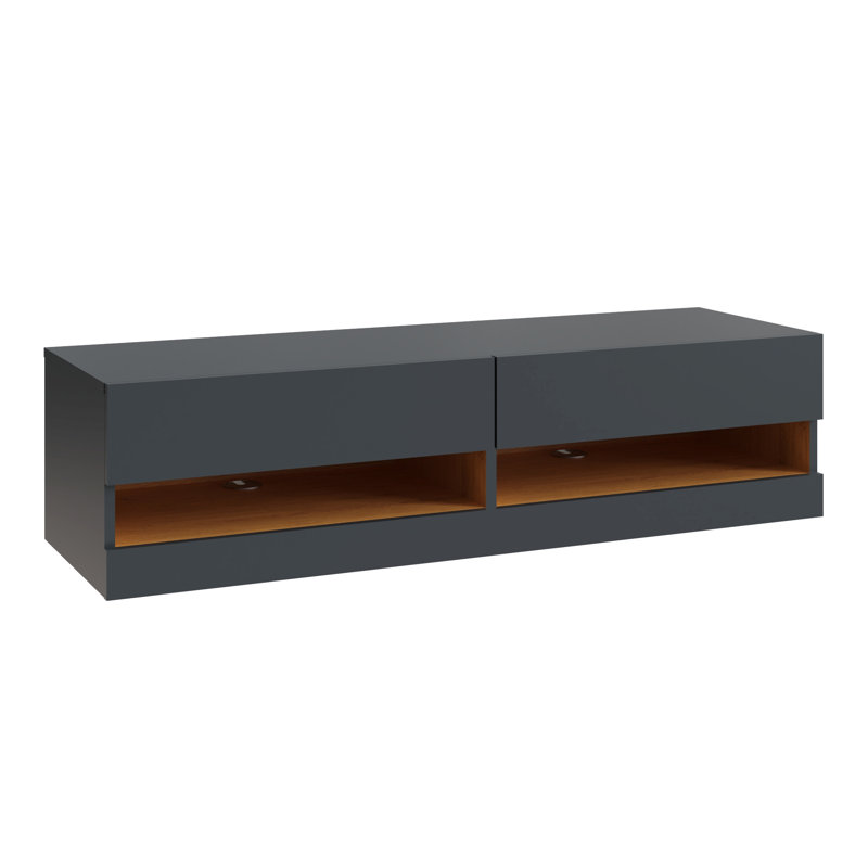 Chioke Unfinished TV Stand, Anthracite, 120