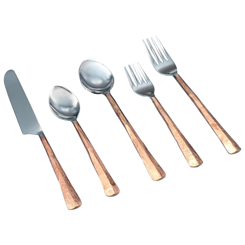 Ensemble de couverts en acier inoxydable forgé à la main Seldon - Service pour 4