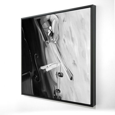 " Musicien With Cello Mono Colors "