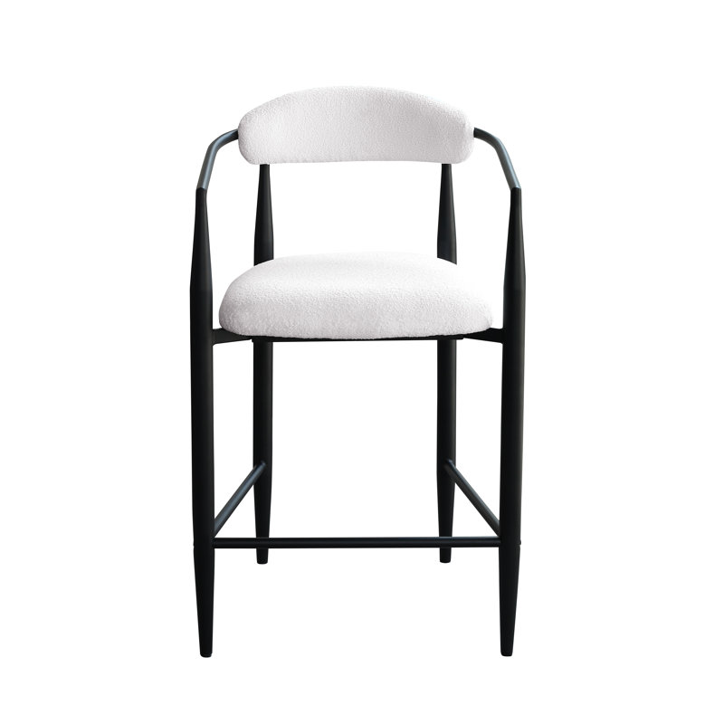 Ensemble de 2 tabourets de bar Modern, Blanc