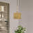 Weavington 1 Light Antique Gold Leaf Mini Pendant-121436186