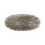 Bol décoratif décoratif festonné en verre nervuré pour la décoration de la table - Bol décoratif moderne avec design ovale texturé pour la cuisine - 26 po, gris