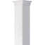 Colonne carrée classique en PVC lisse non effilée Craftsman, base standard et base standard-118304123-118304135