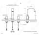Widespread Bathroom Faucet with Drain Assembly