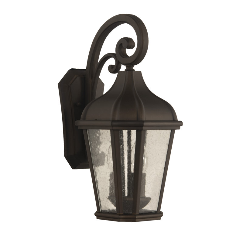 Lanterne murale d'extérieur H 18,5 po Eggen, Café noir