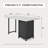 Rectangular Outdoor Gas Fire Pit Table