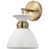 Matte White / Burnished Brass Band selected
