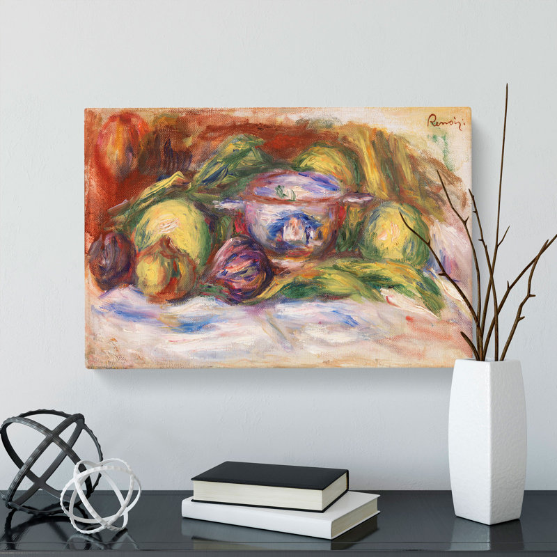 Figs and Apples by Pierre-Auguste Renoir - Wrapped Canvas, 60cm H x 91cm W x 3cm D
