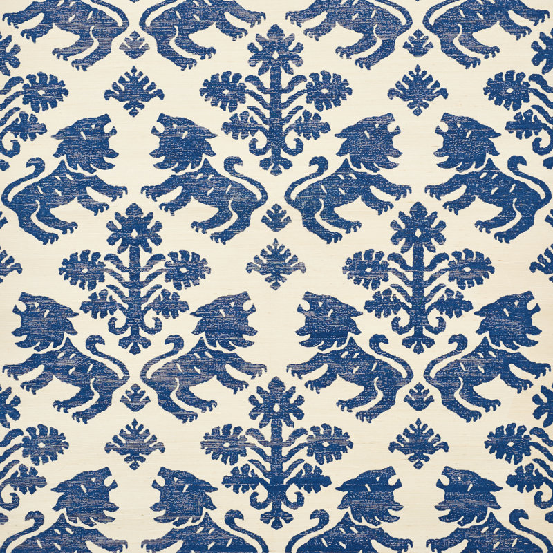 Regalia Sisal Wallpaper, Blue