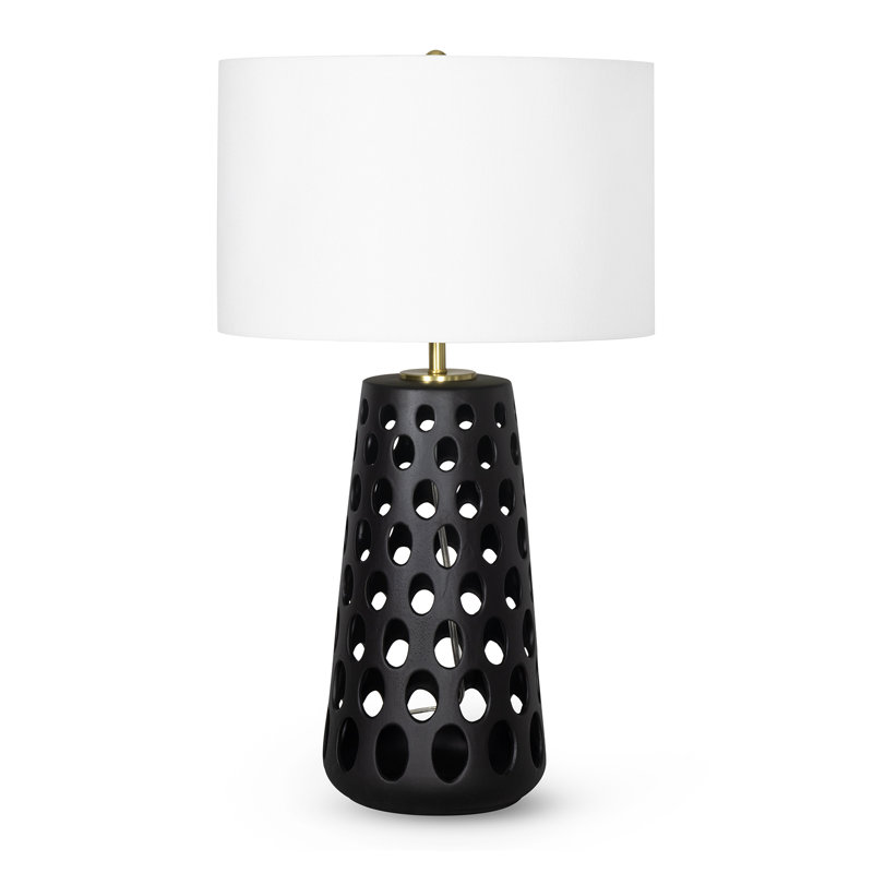Lampe de table en céramique Kelvin, Noir