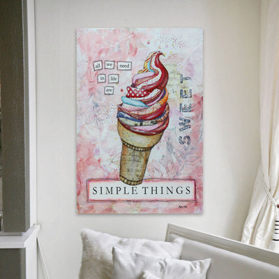 « simple things », reproduction d’impression sur toile tendue