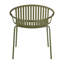 Chaises de salle à manger de patio empilables avec design respirant de style moderne et simple (ensemble de 2), pieds en métal + dossier en plastique-1530578245