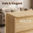 47.24" Modern 6 Drawer Dresser With Spacious Countertop And Concealed Handles For Bedroom Storage Solutions