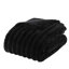 3 pièces, noir, très grand lit, ultra doux, fausse fourrure, édredon, rembourrage, configuration très douce des taies décoratives assorties, housse de taie décorative superposée, coussin de sécurité