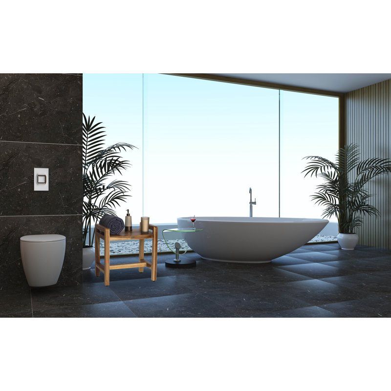 EcoDecors, Earthy Teak Classic 20" W Teak Shower Bench, with LiftAid Arms