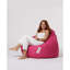 Fauteuil à billes de jardin Original rose, 45,3 po x 51,2 po x 15,4 po | 100% polyester imperméable, système de fermeture à glissière dissimulé | Capacité de poids maximale: 440 lb | Mousse de billes de polystyrène recyclée écologique | Conception moderne et moderne pour la détente en plein air-2120358726