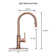 Pull Down Kitchen Faucet with Single Handle and Deck Plate