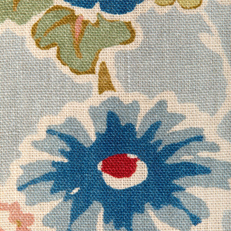 Posy Print, Blue/Red/Green