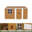 Remise de rangement en métal robuste de 12 pi x 10 pi avec fenêtres, porte verrouillable et ventilation - Remises de jardin d'extérieur résistantes aux intempéries