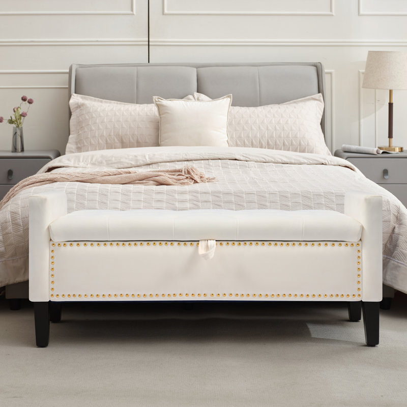Repose-pieds Jeani 46 po Jeani, Beige
