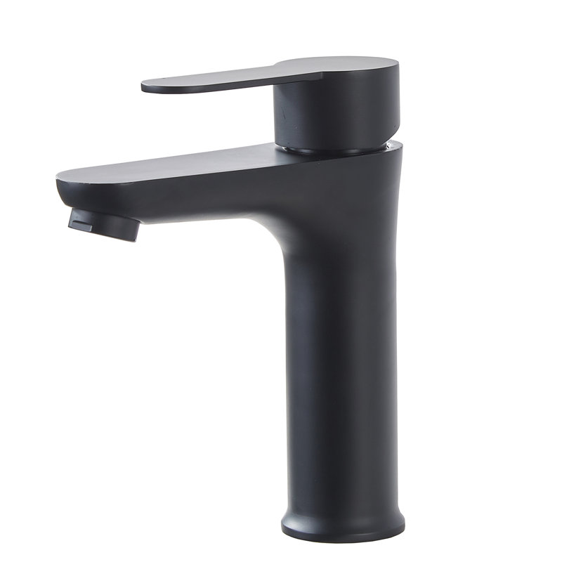 Robinet de lavabo de salle de bain noir
