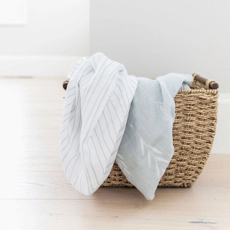 Paquet de 2 langes en mousseline de coton