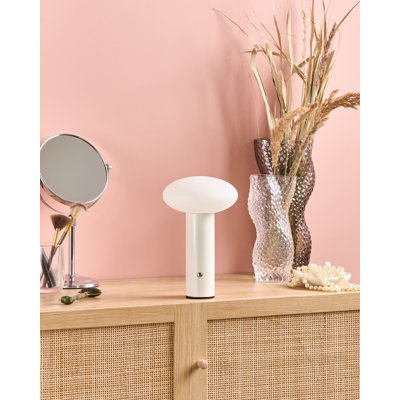 Wireless LED Table Lamp BUAYAN With Dimmer Metal Gold