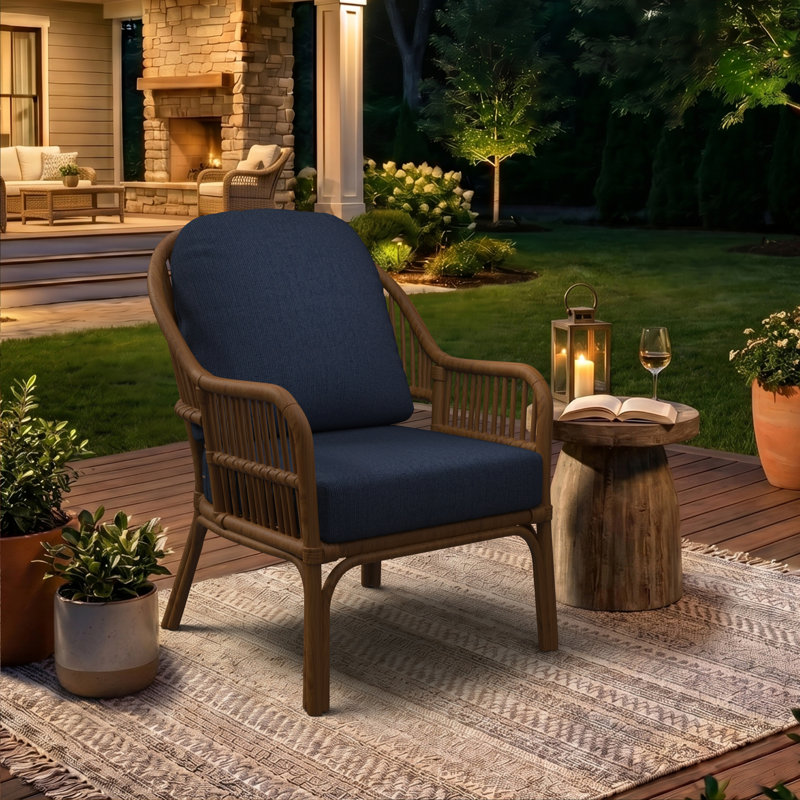 Coussin de chaise longue Amala Sunbrella®, Spectre indigo Sunbrella®