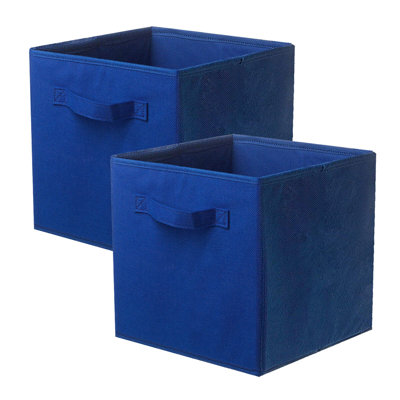 2 Pack Collapsible Fabric Cube Storage Bins
