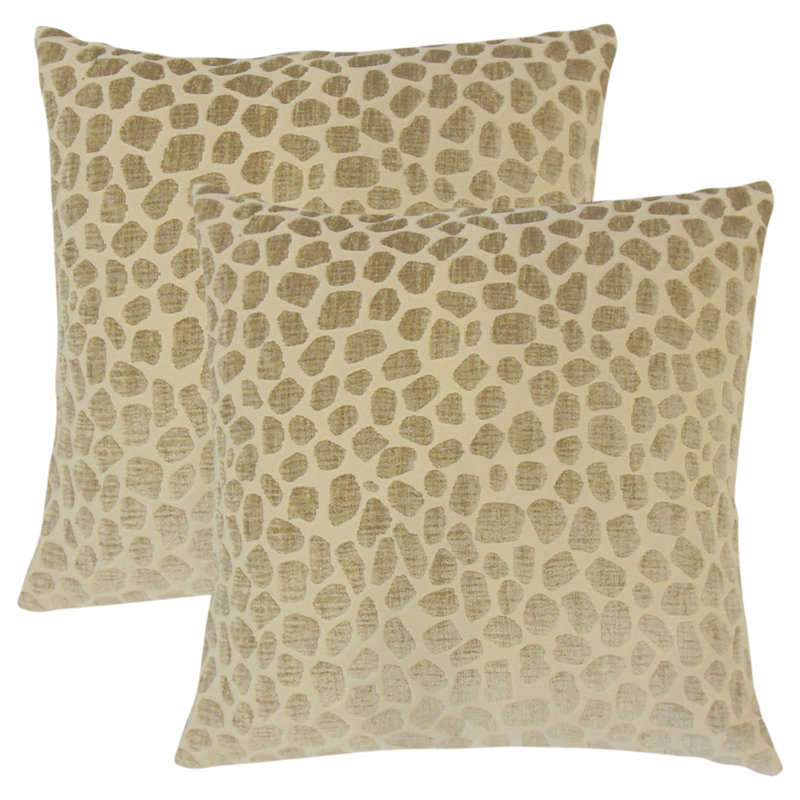 Coussin décoratif géométrique, Lin