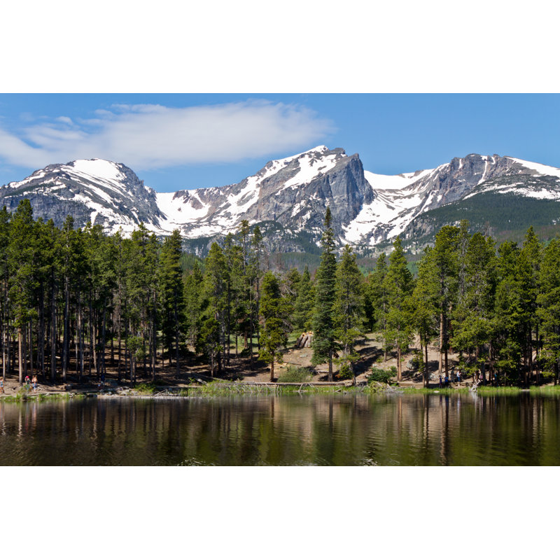 Sprauge Lake And Hallet Peak by Hiramtom - Print, 20cm H x 30cm W x 3.8cm D