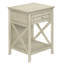 Placage antique, transitionnel, table de bout Bush West