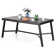 Alyah 6 - Person Metal Patio Dining Set with Extendable Rectangular Table