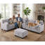 Canapé modulaire rembourré 8 pièces avec ports USB et repose-pieds avec rangement Chesham-1888749855