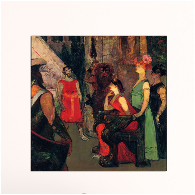 Henri De Toulouse-Lautrec - Wrapped Canvas Print, 100cm H x 100cm W x 1.8cm D