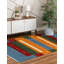 Multicolor Hand-Knotted Wool Stylized Animal Motifs Geometric Modern Contemporary Carpet Rug-1158157627
