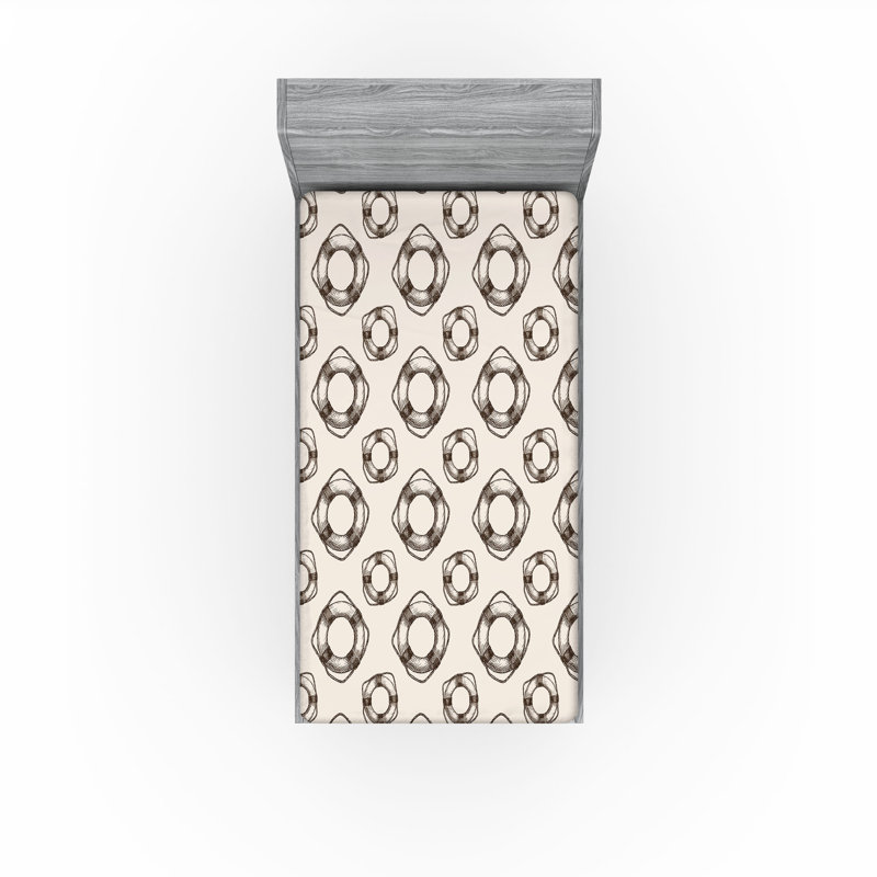 Drap-housse bleu marine Ambesonne, Drap-housse grand