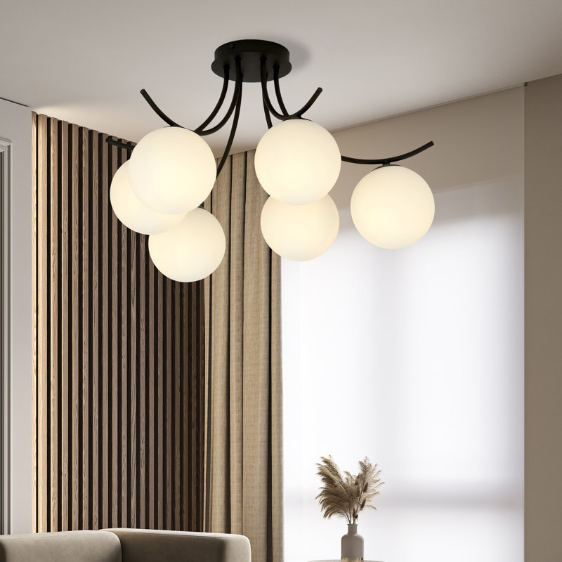 Abdimajid 6 - Light Sputnik Chandelier, White
