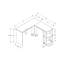 Bureau d'ordinateur, bureau personnel, coin, tablettes de rangement, L 48 po, forme en L, travail, ordinateur portable, stratifié, contemporain-263518038